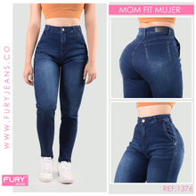 Cargar imagen en el visor de la galería, JEANS MOM FIT MUJER TIRO ALTO 1376

