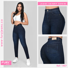 Cargar imagen en el visor de la galería, JEANS MUJER SKINNY TIRO ALTO  BOLSILLOS DELANTERO FUNCIONAL REF 1457
