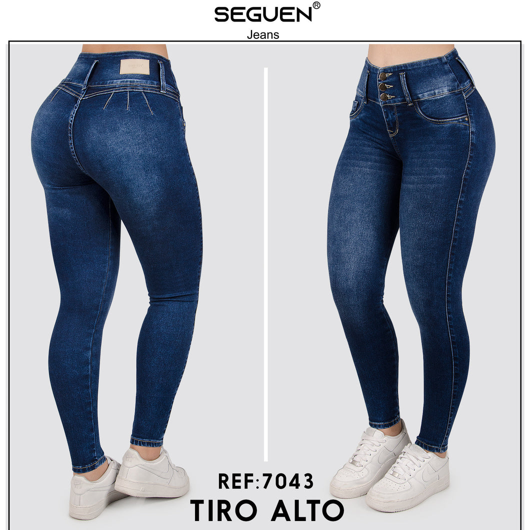 JEANS MUJER SKINNY PRETINA ANCHA REF 7043