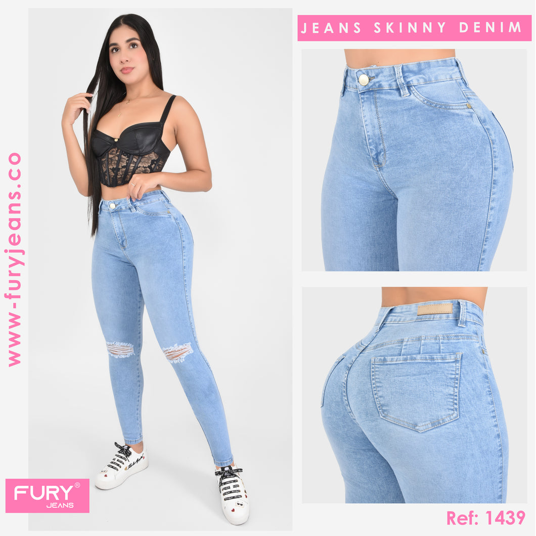 JEANS MUJER SKINNY TIRO ALTO  1439