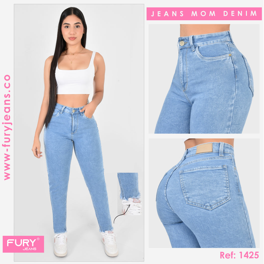 JEANS MOM FIT MUJER TIRO ALTO 1425