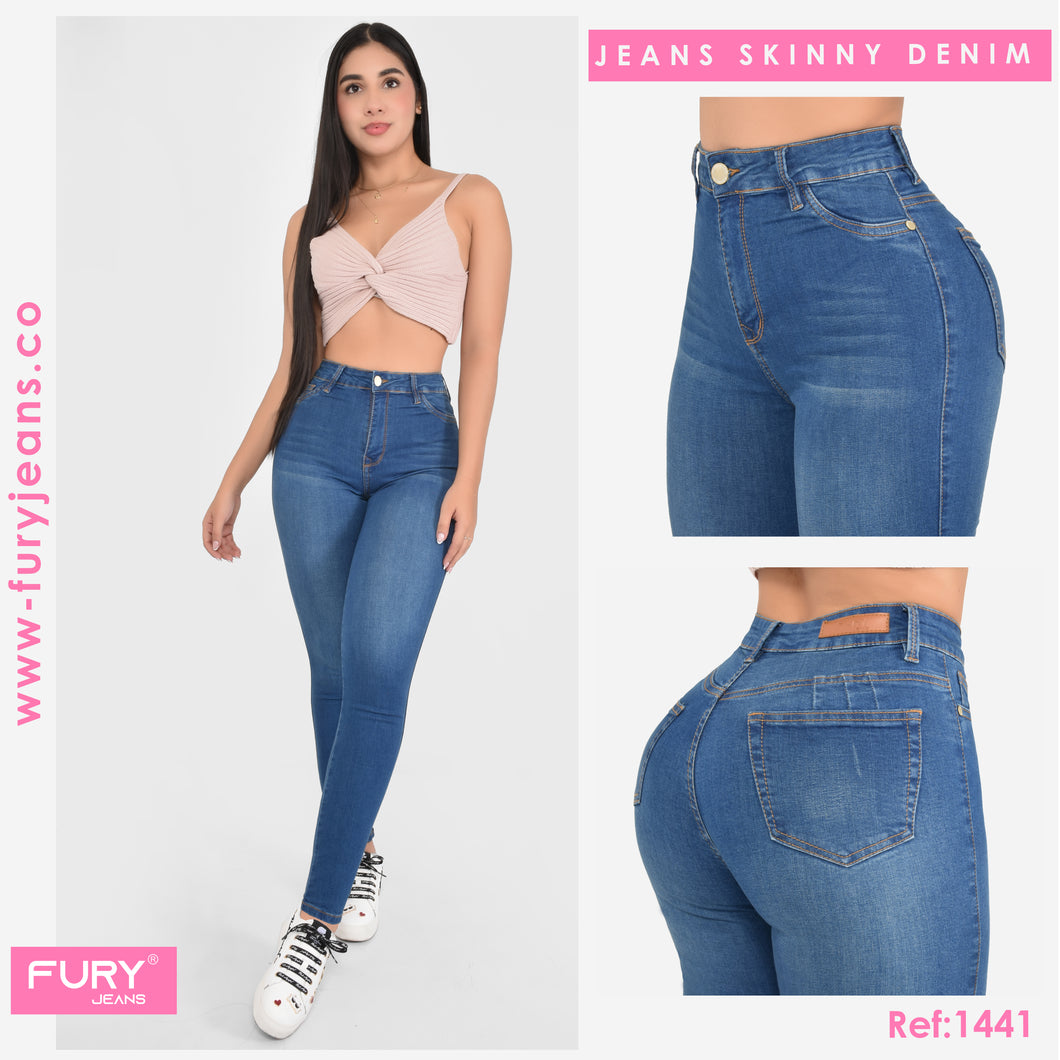 JEANS MUJER SKINNY TIRO ALTO  1441