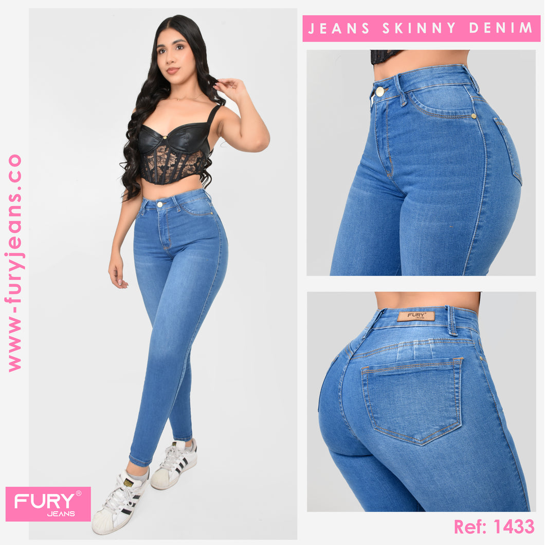 JEANS MUJER SKINNY TIRO ALTO  1433