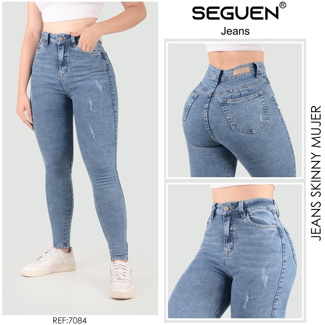 JEANS MUJER SKINNY Bolsillos delanteros funcional Ref 7084